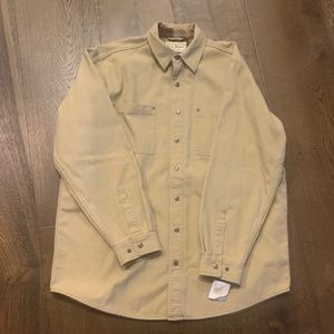 Mens LLBean Long Sleeve Button Down Front Shirt Brand New